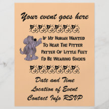 Child-Free Puppy Dog Flyer Design