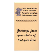 Child-Free Puppy Dog Photo Card Template