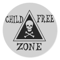Child-Free Zone Stickers