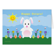 Child - Happy Ostara - Bunny in Garden Cards