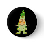 Child in a dragon costume button