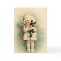 Child in a Snowstorm Card