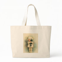 Child in a Snowstorm Card Tote Bag