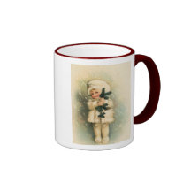 Child in a Snowstorm Card Coffee Mug