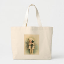 Child in a Snowstorm Card Tote Bag