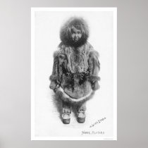 Child In Fur Nome Alaska 1920 Print