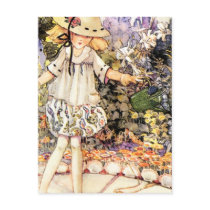 Child in Garden Postcard