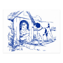 (Child) In the Dog House Post Card