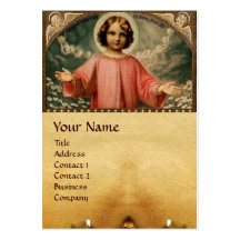 CHILD JESUS WITH ANGELS BUSINESS CARD TEMPLATE