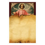 CHILD JESUS WITH ANGELS,  Parchment Stationery Paper
