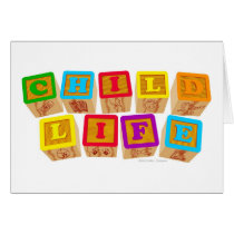 Child Life "Blocks" Notecards cards