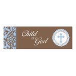 Child of God - Blue Favour Tag Business Card Templates