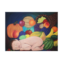 Child Of Plenty Stretched Canvas Prints
