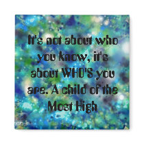 Child of the Most High Inspirational Chirstian Art Fridge Magnets