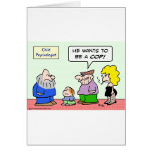 child psychologist cop police criminals card