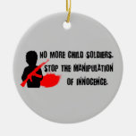 Child Soldiers Christmas ornement for humainement 