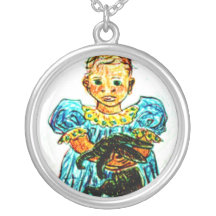 Child with Rabbit Custom Jewelry