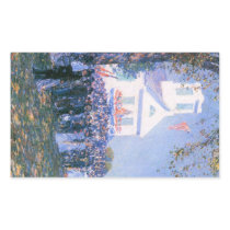 Childe Hassam - Harvest in a village in New Englan Rectangle Sticker