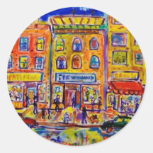 Childhood Bronx  2 by Piliero Round Sticker