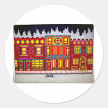 Childhood Bronx by Piliero Round Sticker