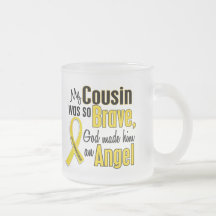 Childhood Cancer ANGEL 1 Cousin (Male) Mugs