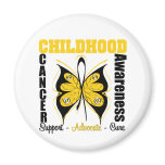 Childhood Cancer Awareness Butterfly Magnets