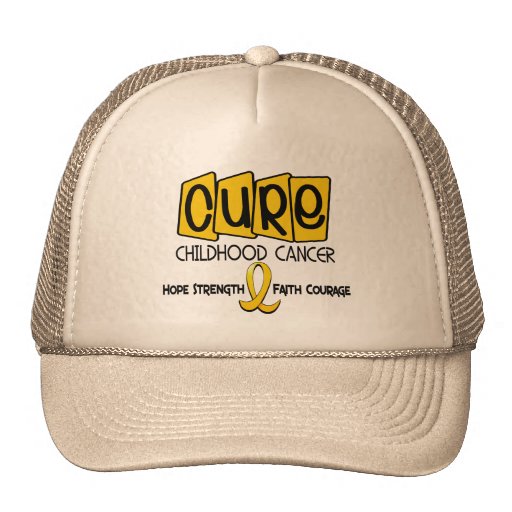 Childhood Cancer Awareness CURE Mesh Hat