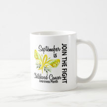 Childhood Cancer Awareness Month Butterfly 3.1 Mug