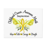Childhood Cancer Awareness Month Butterfly 3.2 Post Cards