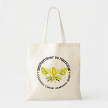 Childhood Cancer Awareness Month Butterfly 3.3 Bag