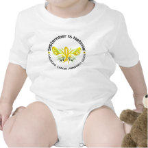 Childhood Cancer Awareness Month Butterfly 3.3 Bodysuits