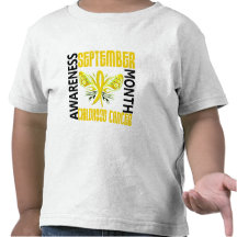 Childhood Cancer Awareness Month Butterfly 3.4 Tshirt