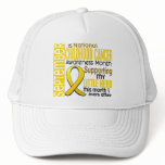 Childhood Cancer Awareness Month Ribbon I2 1 hats