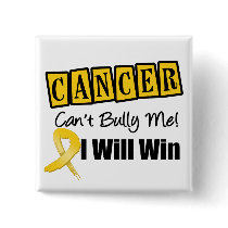 Childhood Cancer Cant Bully Me I Will Win Pinback Buttons