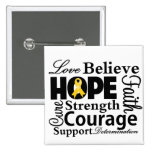 Childhood Cancer Collage of Hope Button