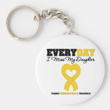 Childhood Cancer Every Day I Miss My Daughter Keychains
