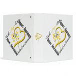 Childhood Cancer Faith Hope Love Butterfly Binder