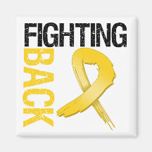 Childhood Cancer Fighting Back Fridge Magnet