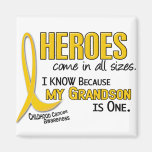 Childhood Cancer Heroes All Sizes 1 Grandson Fridge Magnet