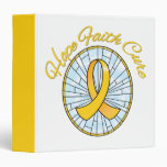Childhood Cancer Hope Faith Cure Awareness Binder