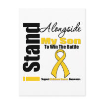 Childhood Cancer I Stand Alongside My Son Post Card