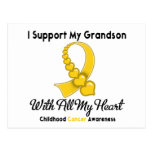 Childhood Cancer I Support My Grandson Post Card