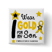 Childhood Cancer I Wear Gold For My Son 12