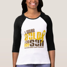 Childhood Cancer I WEAR GOLD FOR MY SON 6.3 Tees
