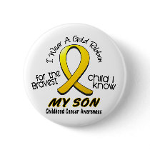Childhood Cancer I Wear Gold Ribbon For My Son