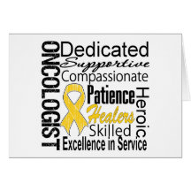 Childhood Cancer Oncologist Collage Greeting Card