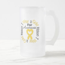 Childhood Cancer Ribbon For Awareness Coffee Mugs