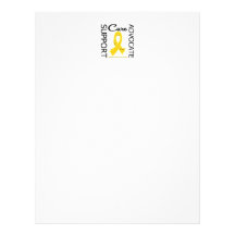 Childhood Cancer Support Advocate Cure Customized Letterhead