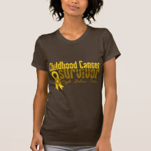 Childhood Cancer Survivor Flower Ribbon Shirts