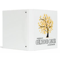 Childhood Cancer Tree Vinyl Binder